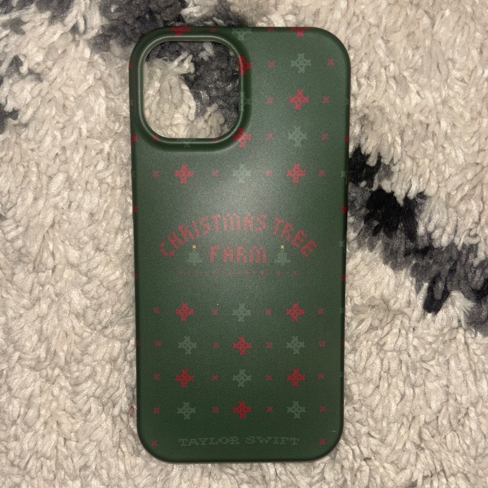 Taylor Swift Christmas Tree Farm Phone Case - Green and Red